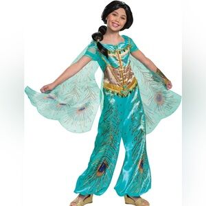 Disney Jasmine Inspired Kids Costume - Teal and Gold